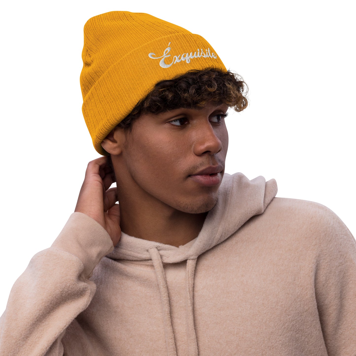 Ribbed knit beanie